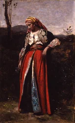 Mlle Dobignyn muotokuva, 1865-70 (öljy puulle)